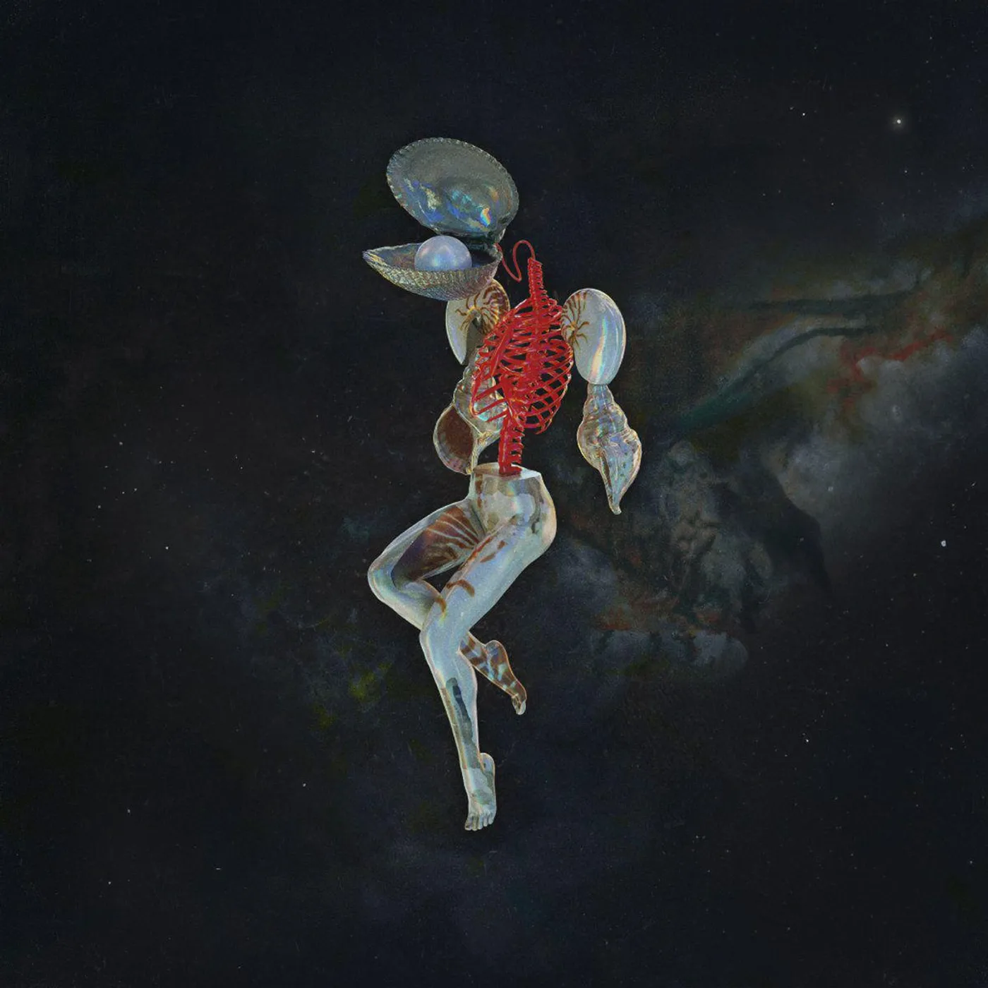 Hail Spirit Noir FOSSIL GARDEN (GREEN MARBLED VINYL) Vinyl Record