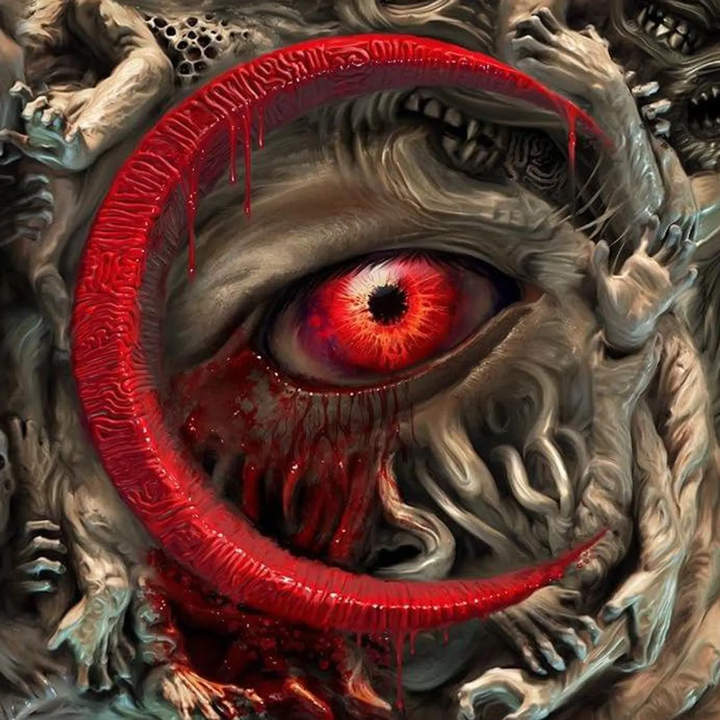 Oceano Living Chaos (Translucent Red/Black Ice Cloudy) Vinyl Record