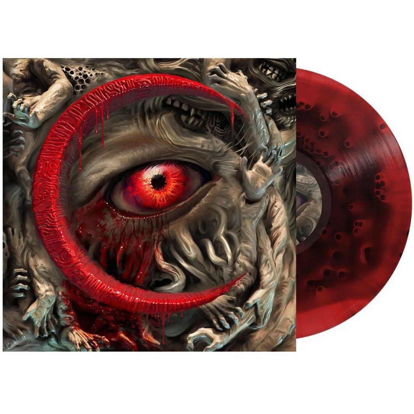 Oceano Living Chaos (Translucent Red/Black Ice Cloudy) Vinyl Record