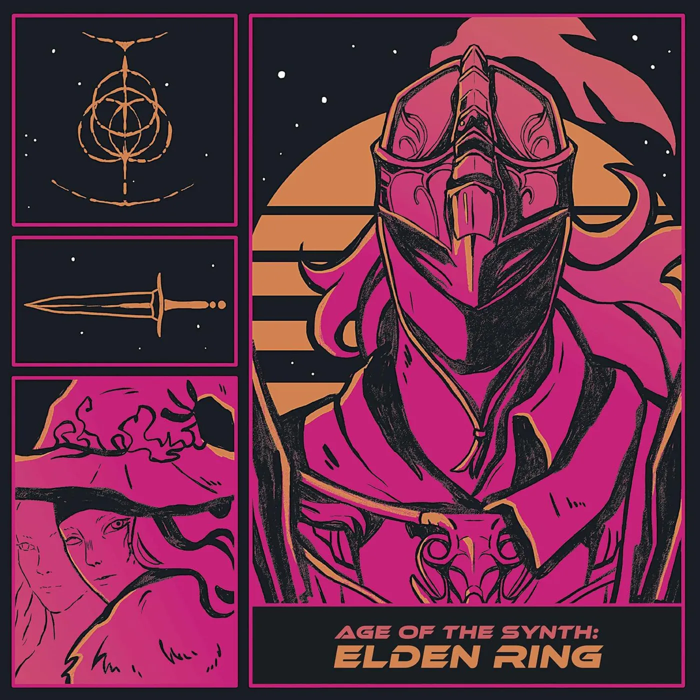 CthulhuSeeker Age of the Synth: Elden Ring (2LP/Neon Purple) Vinyl Record