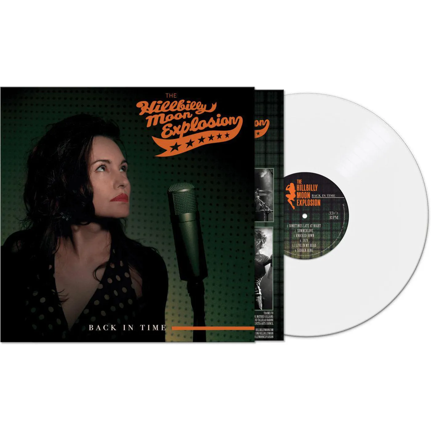 The Hillbilly Moon Explosion Back In Time (White) Vinyl Record