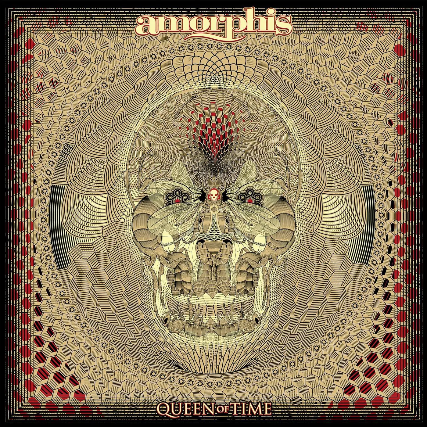 Amorphis Queen Of Time (2LP/Red Transparent/White Marbled) Vinyl Record