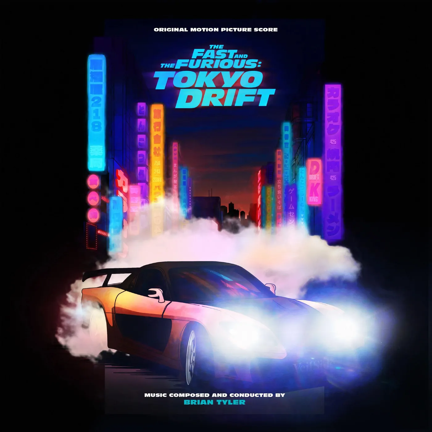 Brian Tyler Fast & The Furious: Tokyo Drift (Original Score) (2Lp/Orange & Black Vinyl/Side D Stencil) (RSD) Vinyl Record