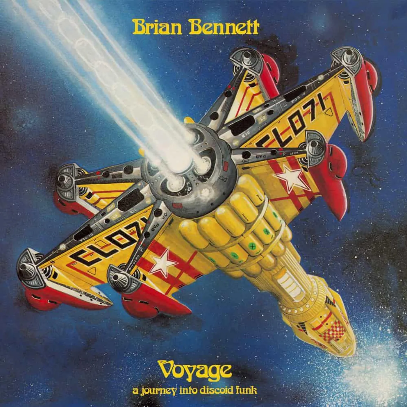 Brian Bennett Voyage (A Journey Into Discoid Funk) (Blue With Black Swirl Vinyl) Vinyl Record