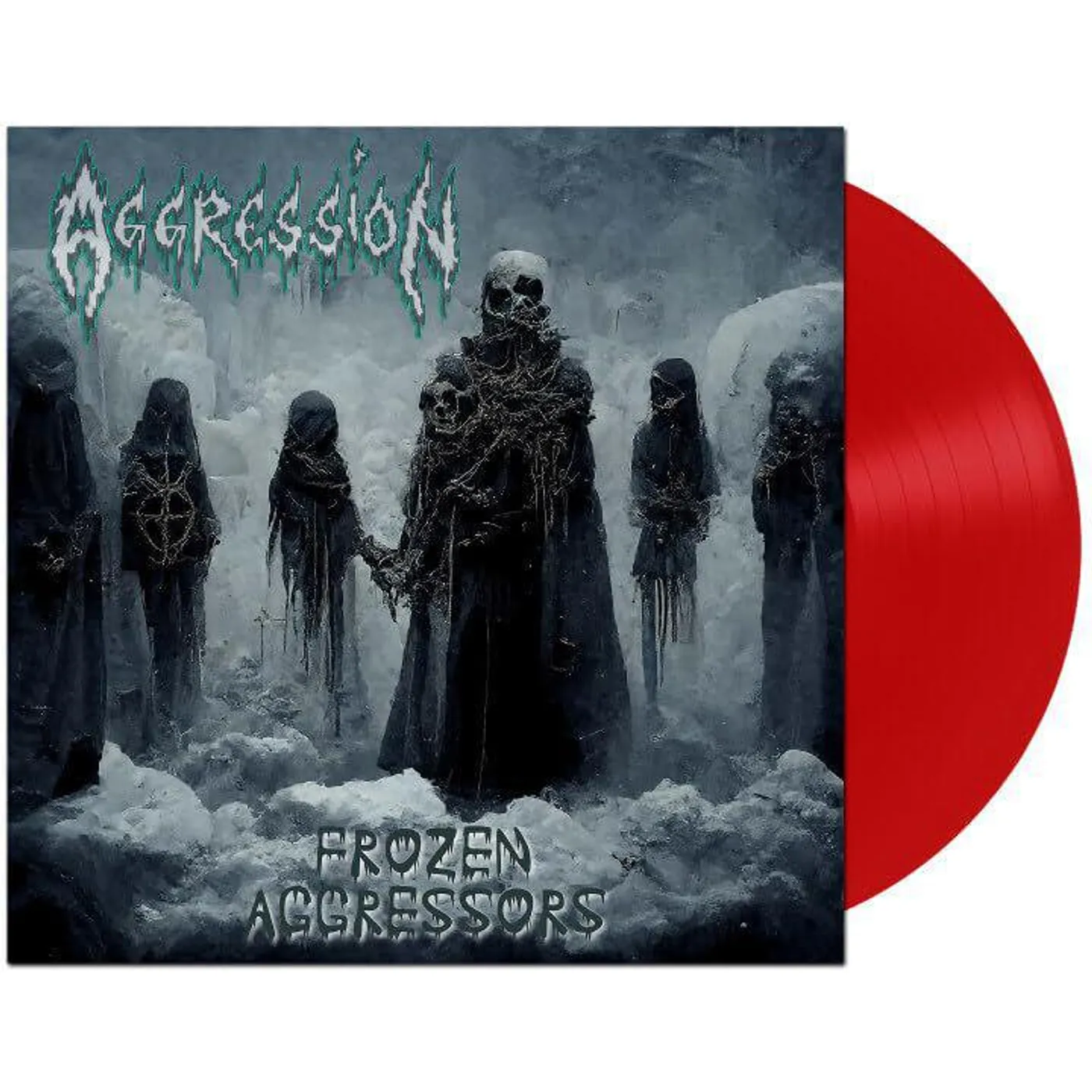 Aggression FROZEN AGGRESSORS (RED VINYL) Vinyl Record