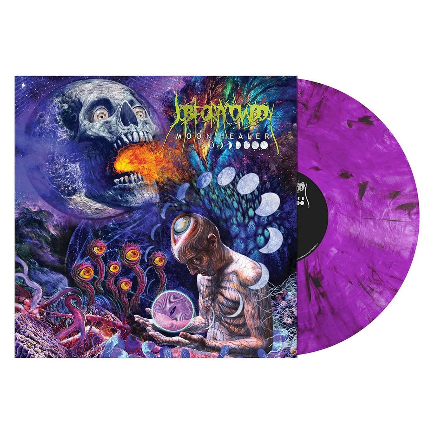 Job For A Cowboy Moon Healer (Purple W/ Black Smoke) Vinyl Record