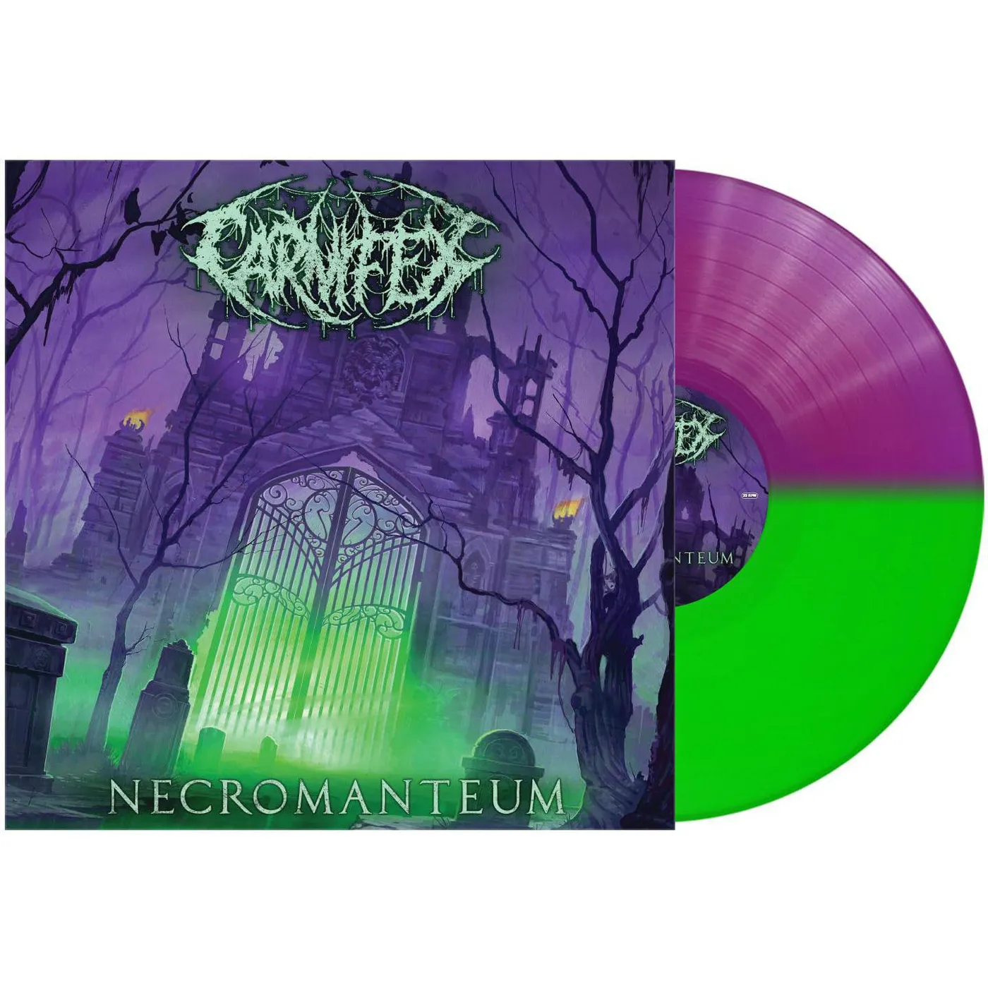Carnifex Necromanteum (Neon Green & Purple) Vinyl Record