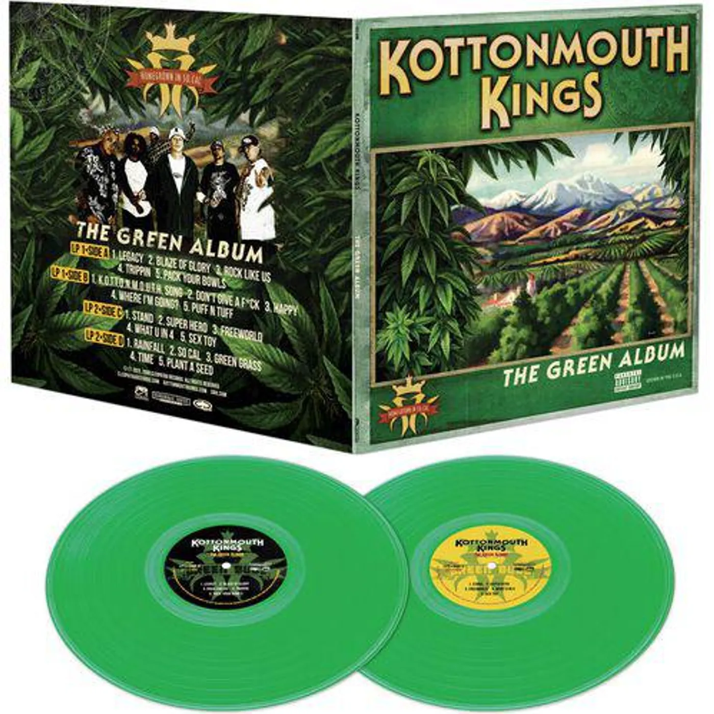Kottonmouth Kings Green Album (2LP/Green) Vinyl Record
