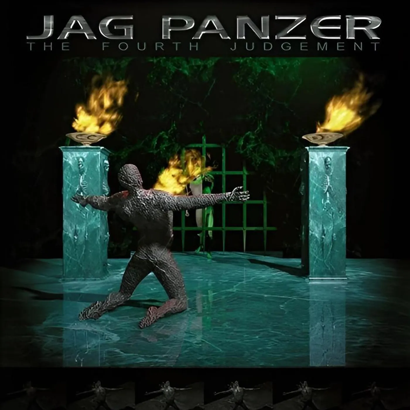 Jag Panzer Fourth Judgement - Clear & Black Marble Vinyl Record