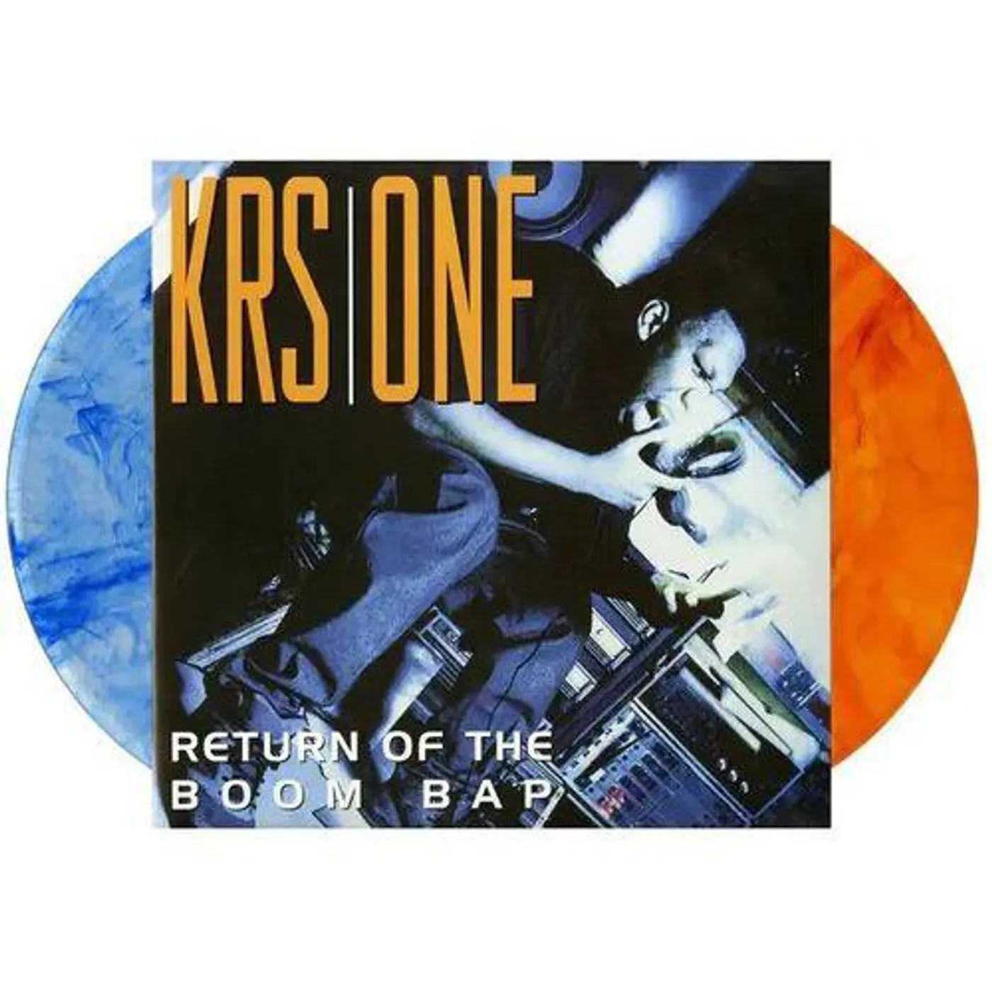 KRS-One RETURN OF THE BOOM BAP (BLUE SWIRL & ORANGE SWIRL COLORED VINYL) Vinyl Record