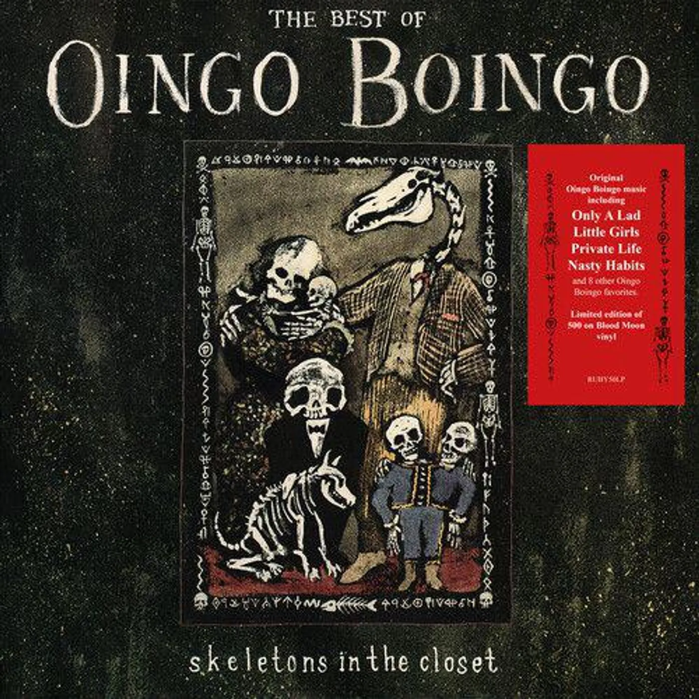 SKELETONS IN THE CLOSET: THE BEST OF OINGO BOINGO (BROWN/BLACK VINYL) Vinyl Record