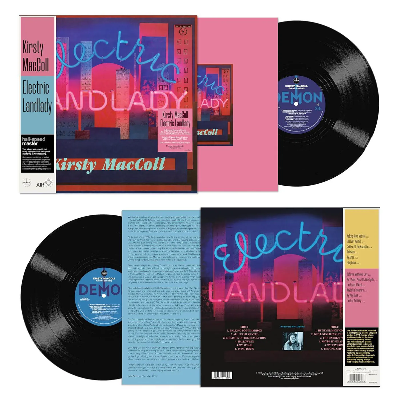 Kirsty MacColl ELECTRIC LANDLADY (10TH ANNIVERSARY EDITION) (HALF-SPEED MASTER/180G) Vinyl Record