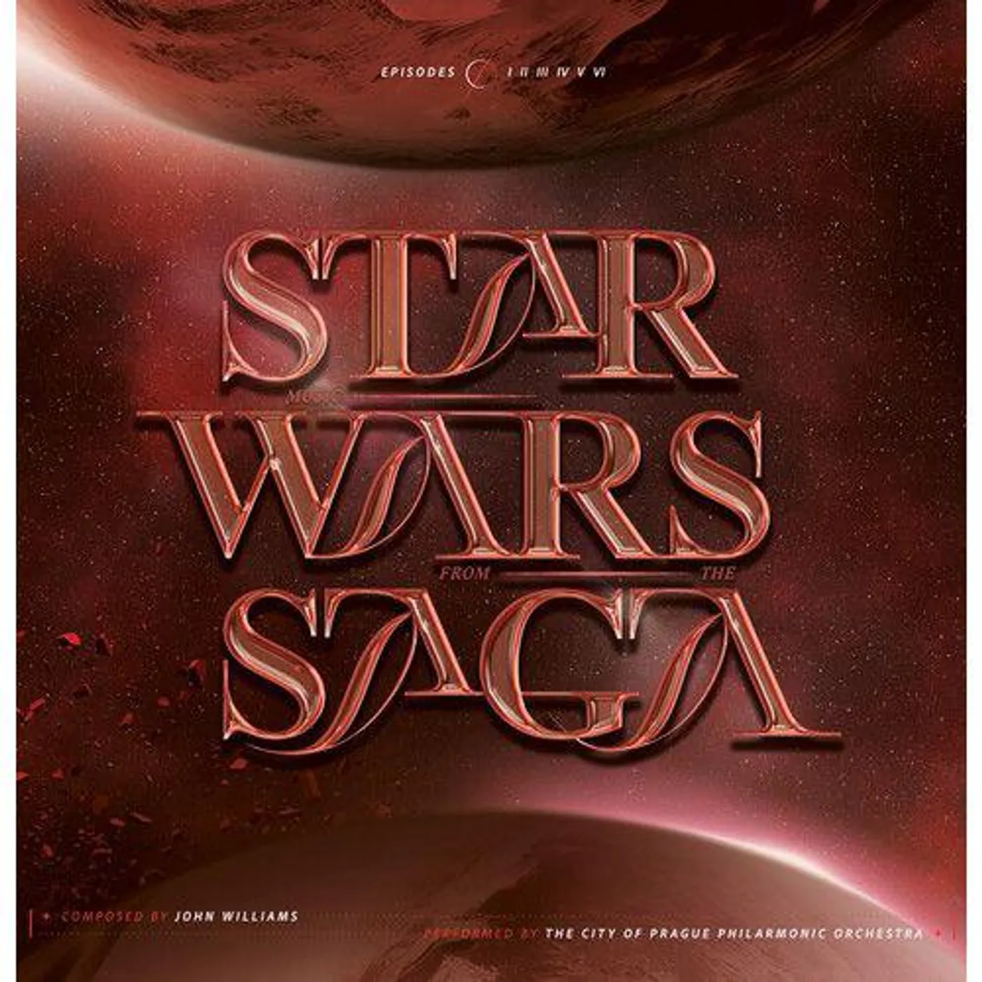 The City of Prague Philharmonic Orchestra STAR WARS SAGA (RED VINYL/2LP) Vinyl Record