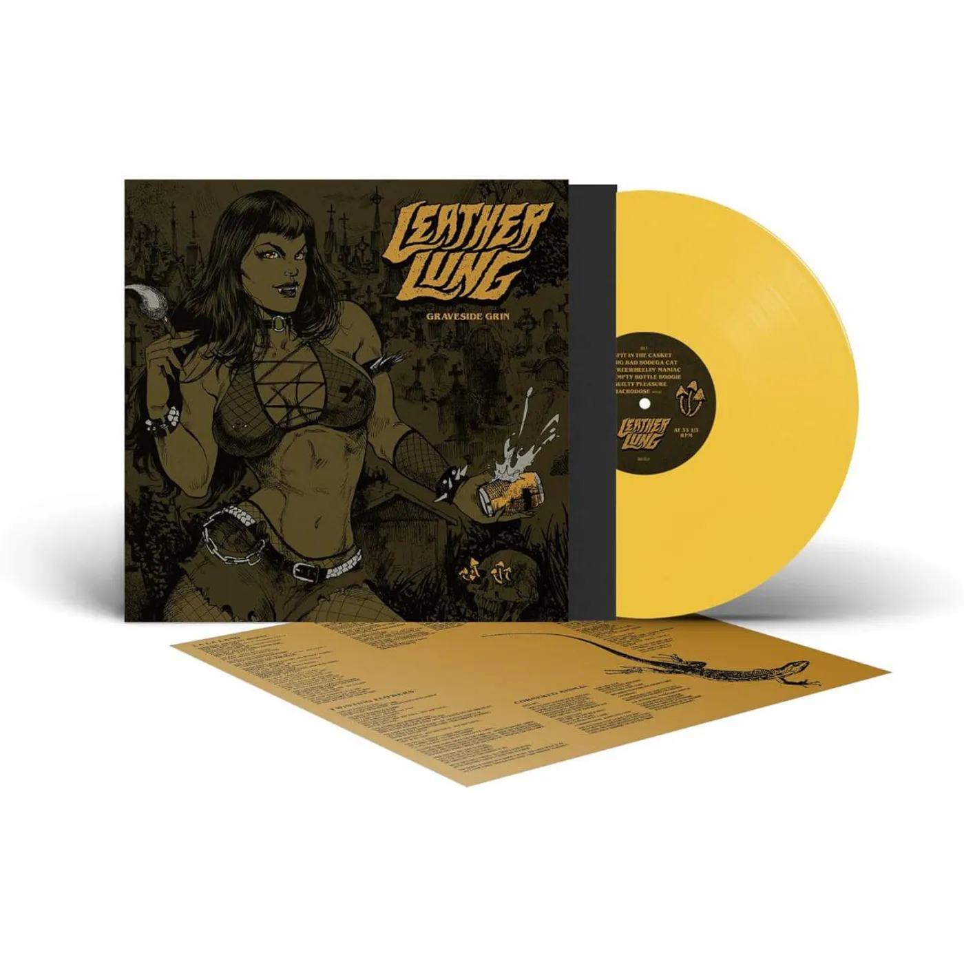 Leather Lung Graveside Grin (Solid Yellow) Vinyl Record