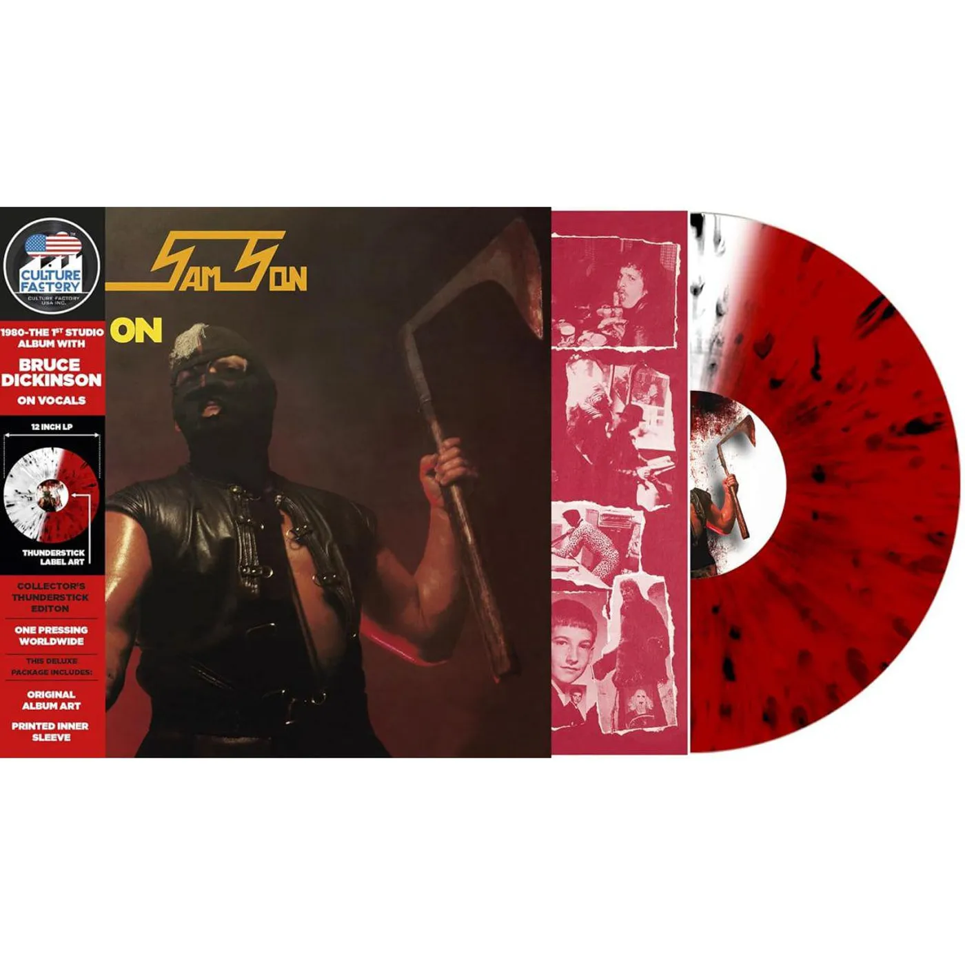 Samson Head On (Red/Clear Splatter Effect) Vinyl Record