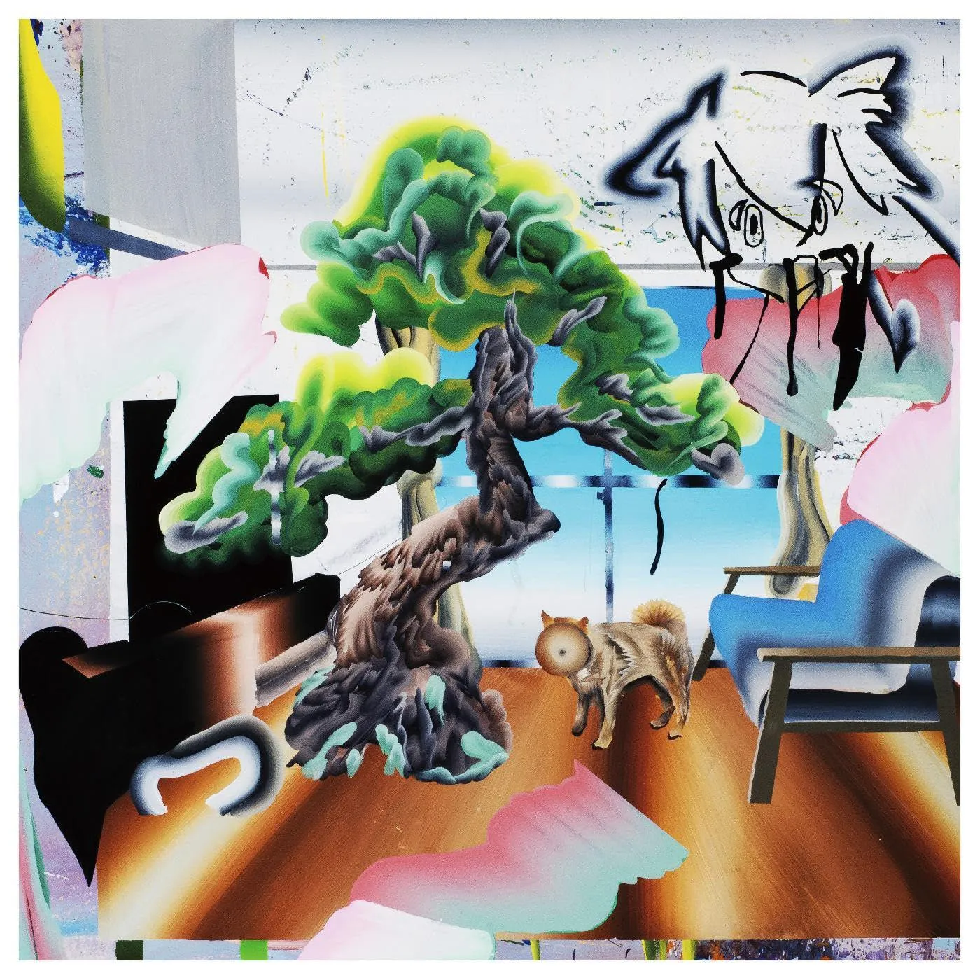 Hakushi Hasegawa Air Ni Ni (Marbled Gray) Vinyl Record