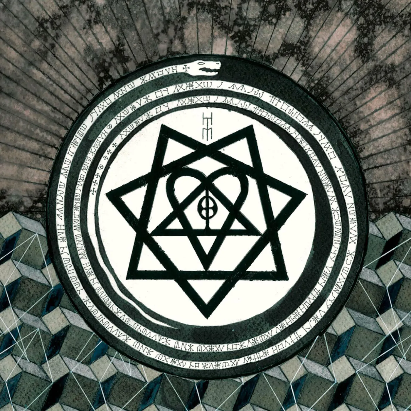 HIM Tears On Tape (Mint Green Marble Limited Edition) Vinyl Record