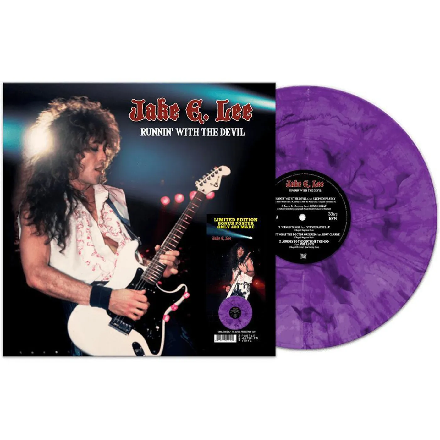 Jake E. Lee Runnin' With The Devil (Purple) Vinyl Record