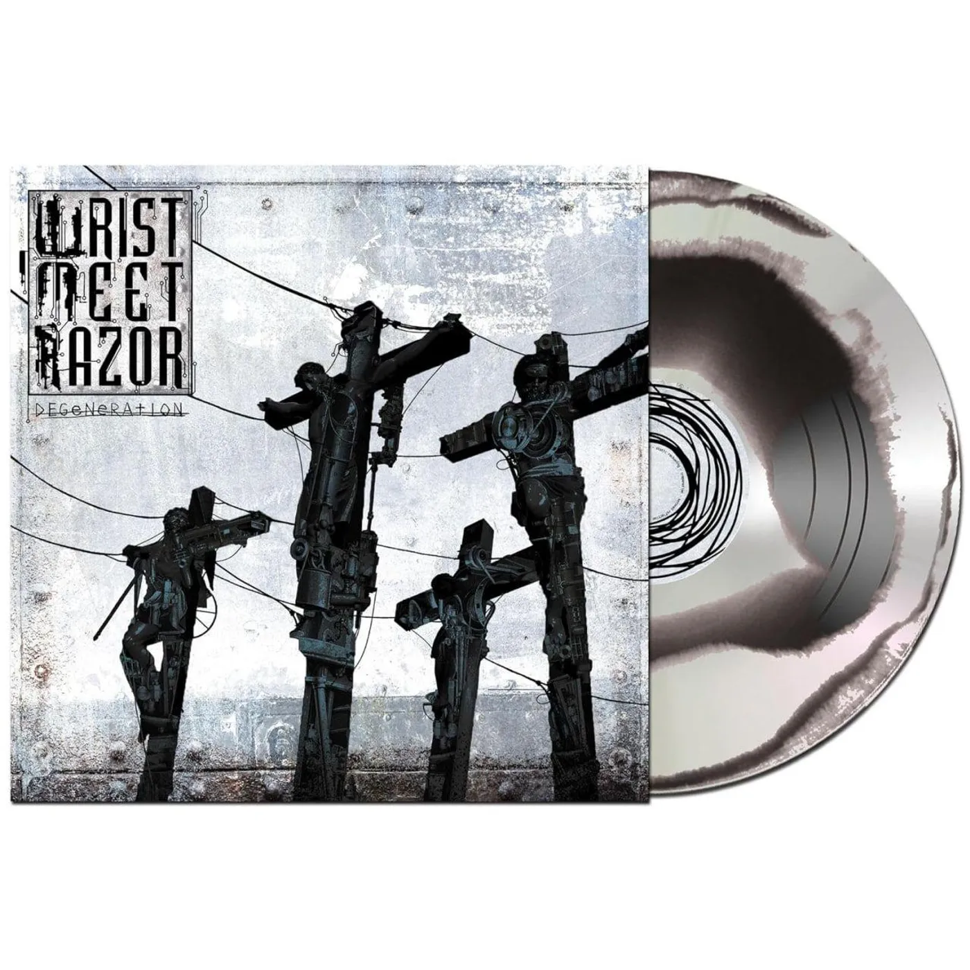 Wristmeetrazor Degeneration (Black/Silver Corona) Vinyl Record