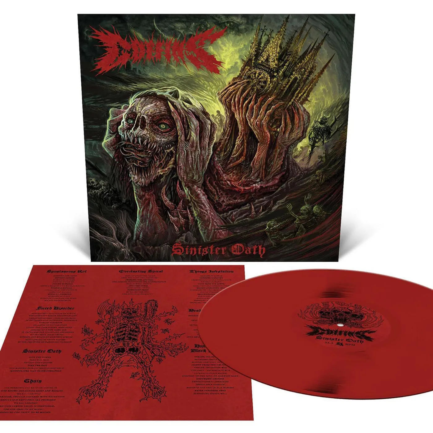 Coffins Sinister Oath (Oxblood) Vinyl Record