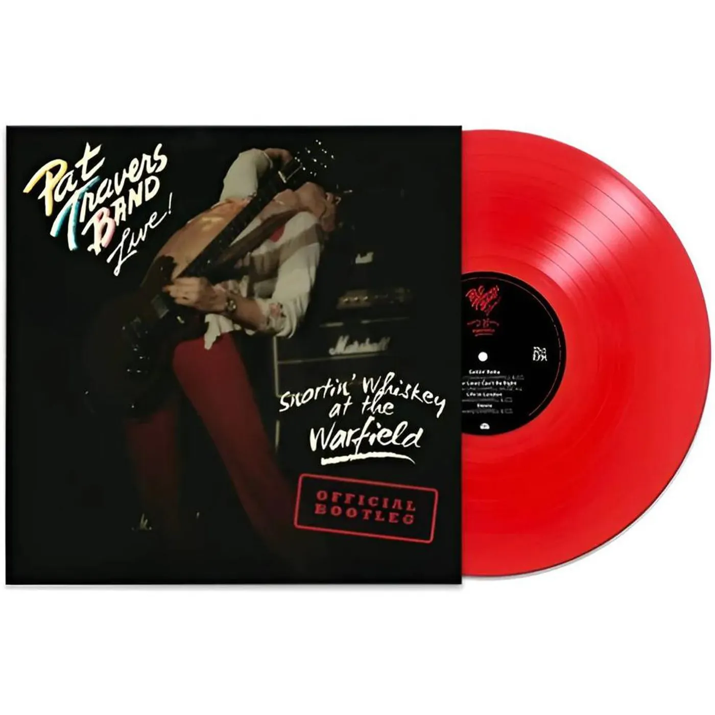 Pat Travers Snortin' Whiskey At The Warfield (Red) Vinyl Record