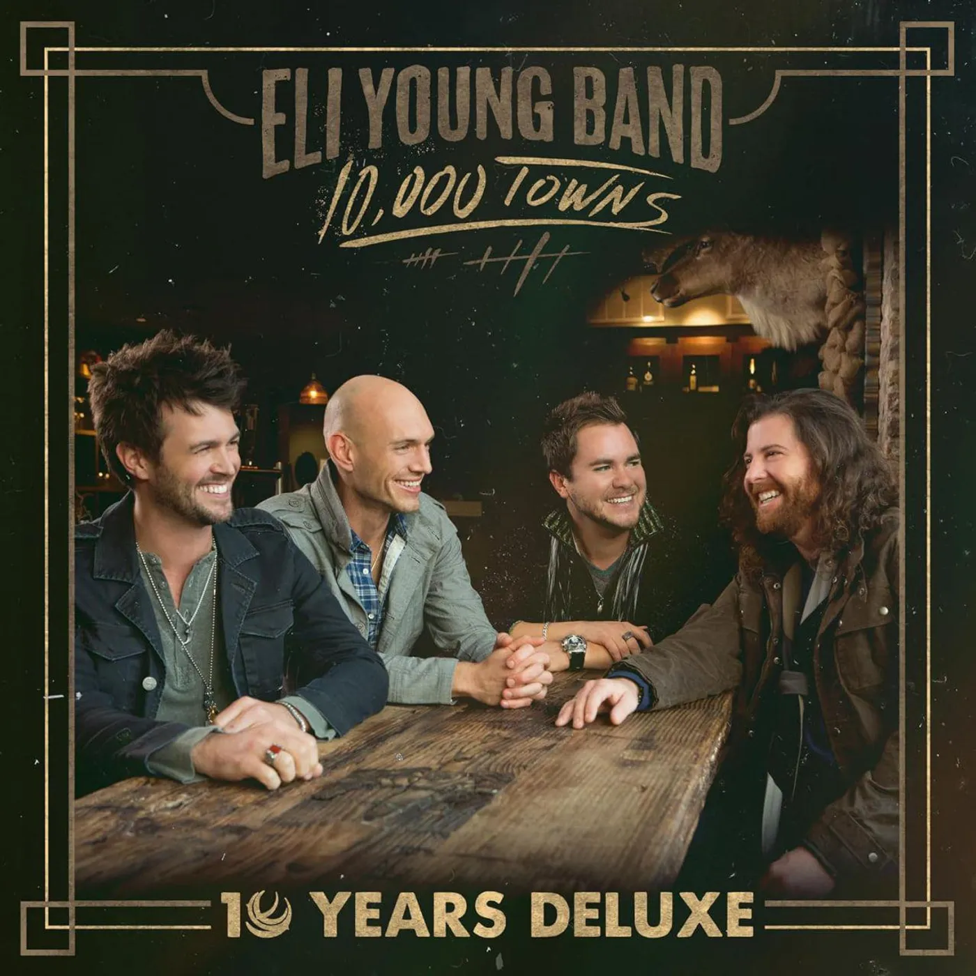 Eli Young Band 10,000 Towns (10 Years Deluxe/2LP/Gold) Vinyl Record