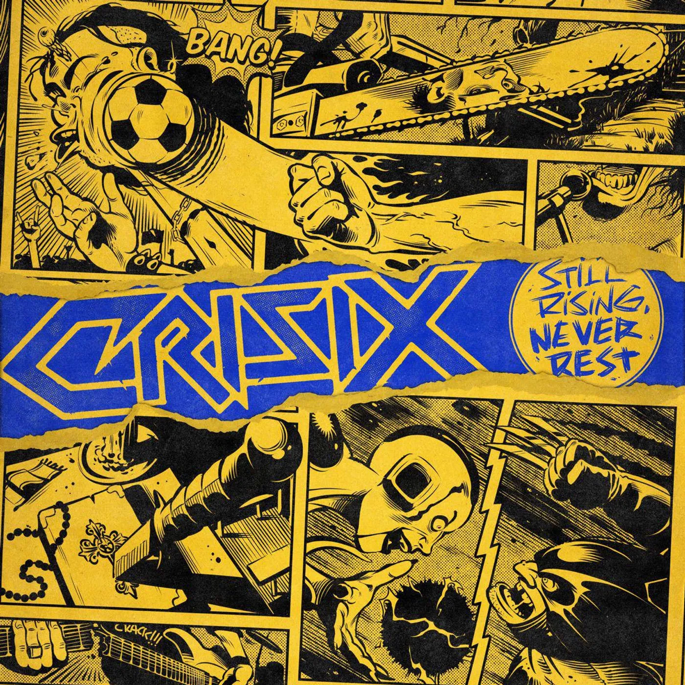 Crisix Still Rising... Never Rest (Yellow, Red & Orange) Vinyl Record