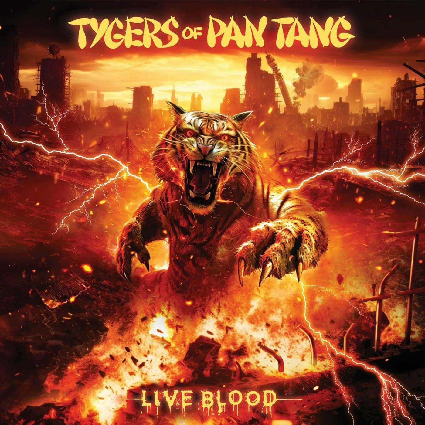 Tygers Of Pan Tang LIVE BLOOD (2LP) Vinyl Record
