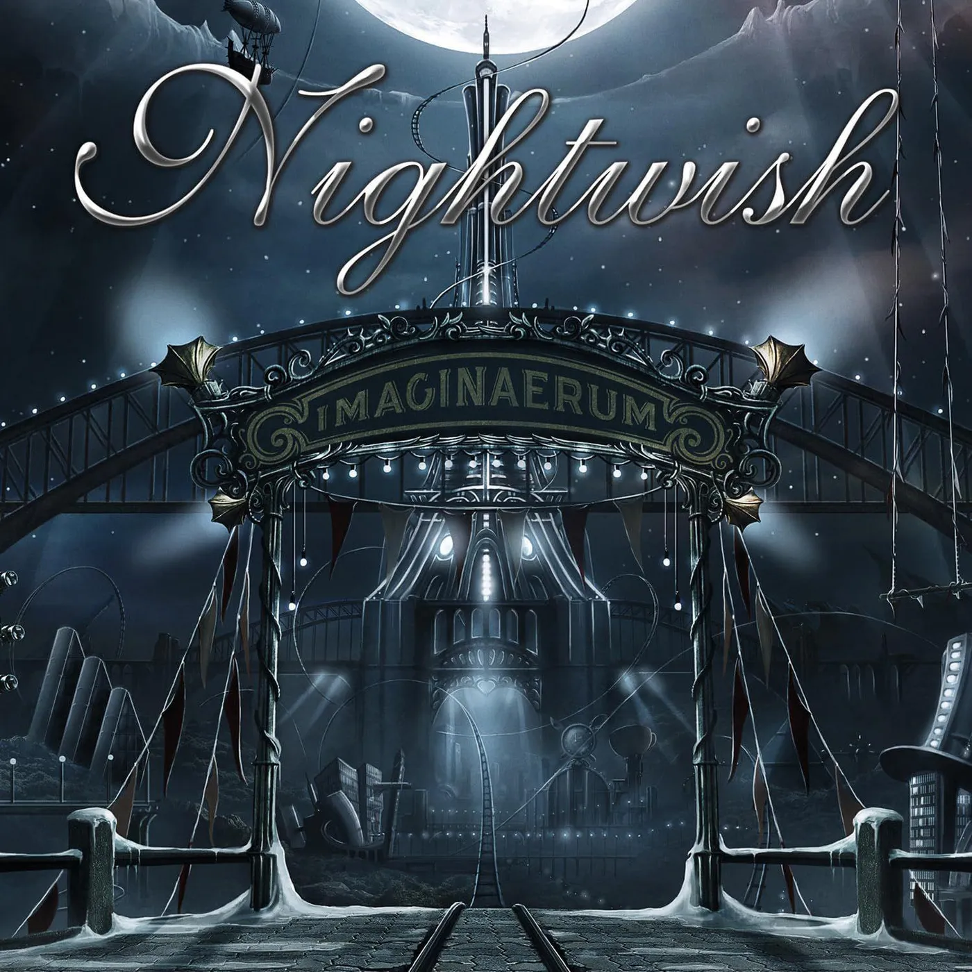 Nightwish Imaginaerum (Clear Gold White Splatter) Vinyl Record 