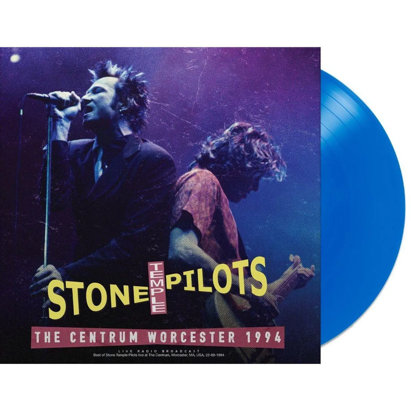 Stone Temple Pilots CENTRUM WORCESTER 1994 (BLUE TRANSPARENT VINYL) Vinyl Record