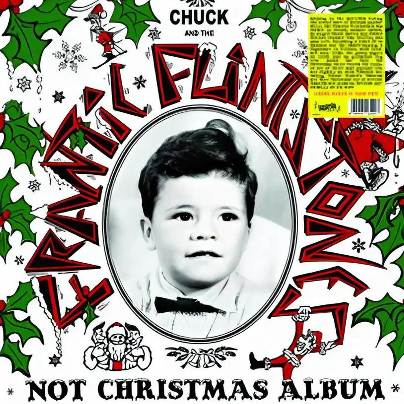 Frantic Flintstones Not Christmas Album (Cream) Vinyl Record