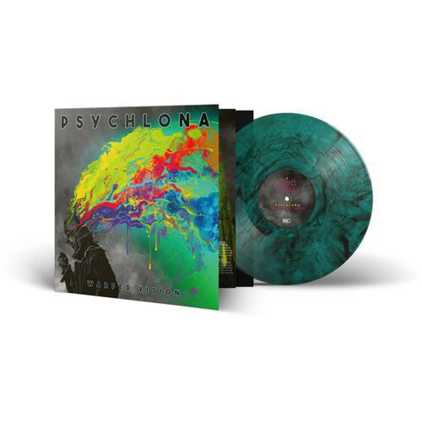 Psychlona Warped Vision (Green & Black Marble) Vinyl Record