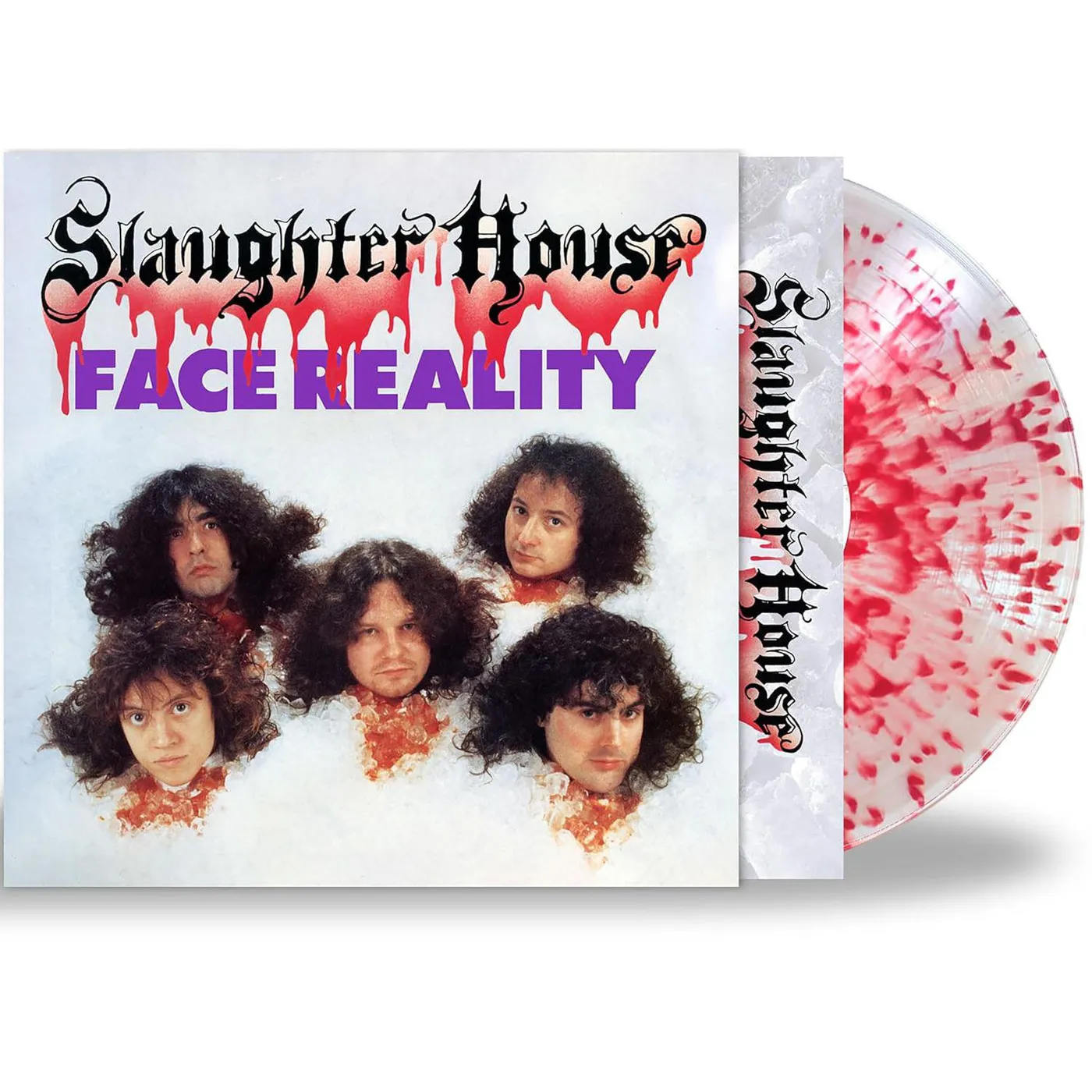 Slaughterhouse Face Reality (Limited Edition, Remastered, Reissue, Clear W/blood Splatter) Vinyl Record