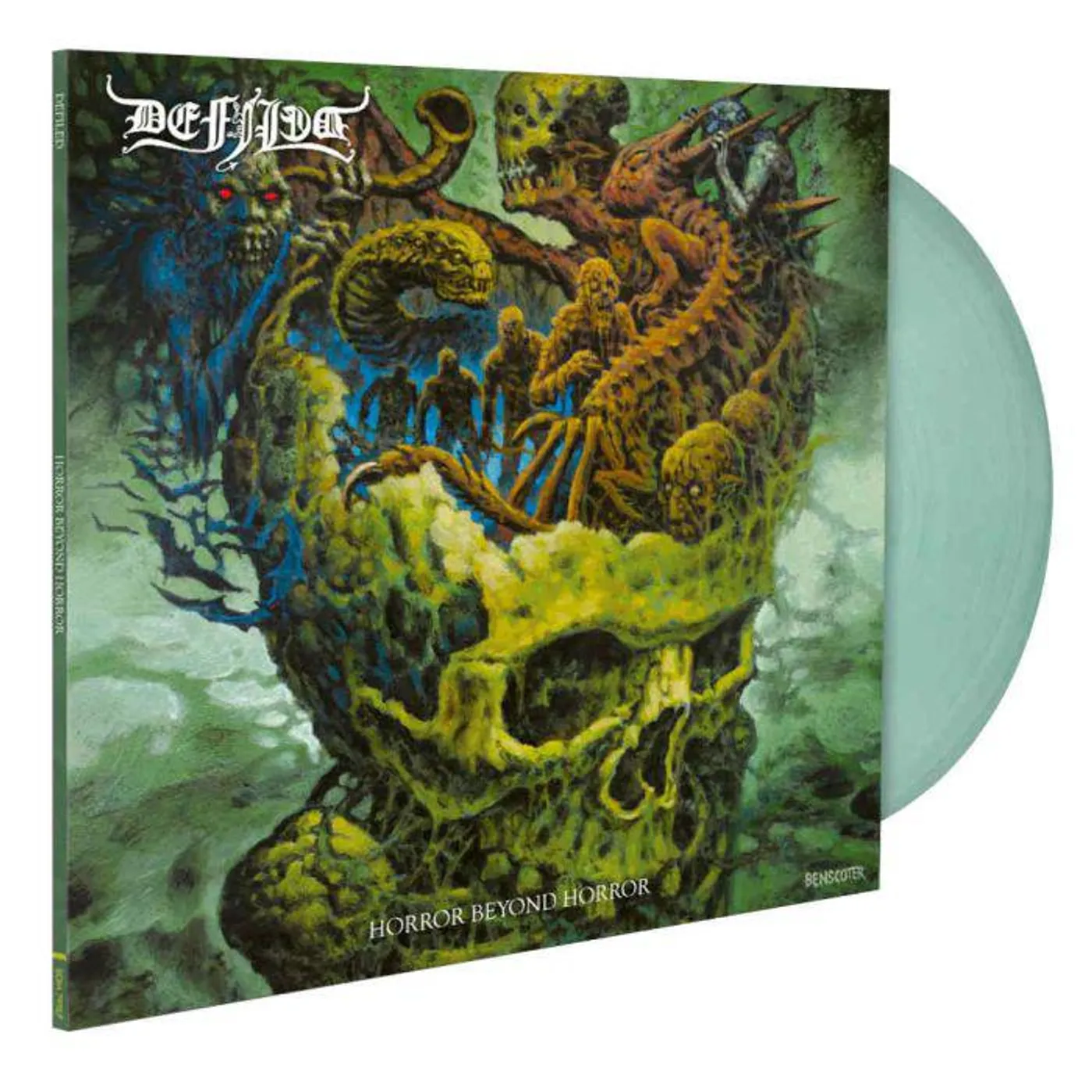 Defiled Horror Beyond Horror (Crystal Clear + Transparent Green Mixed) Vinyl Record