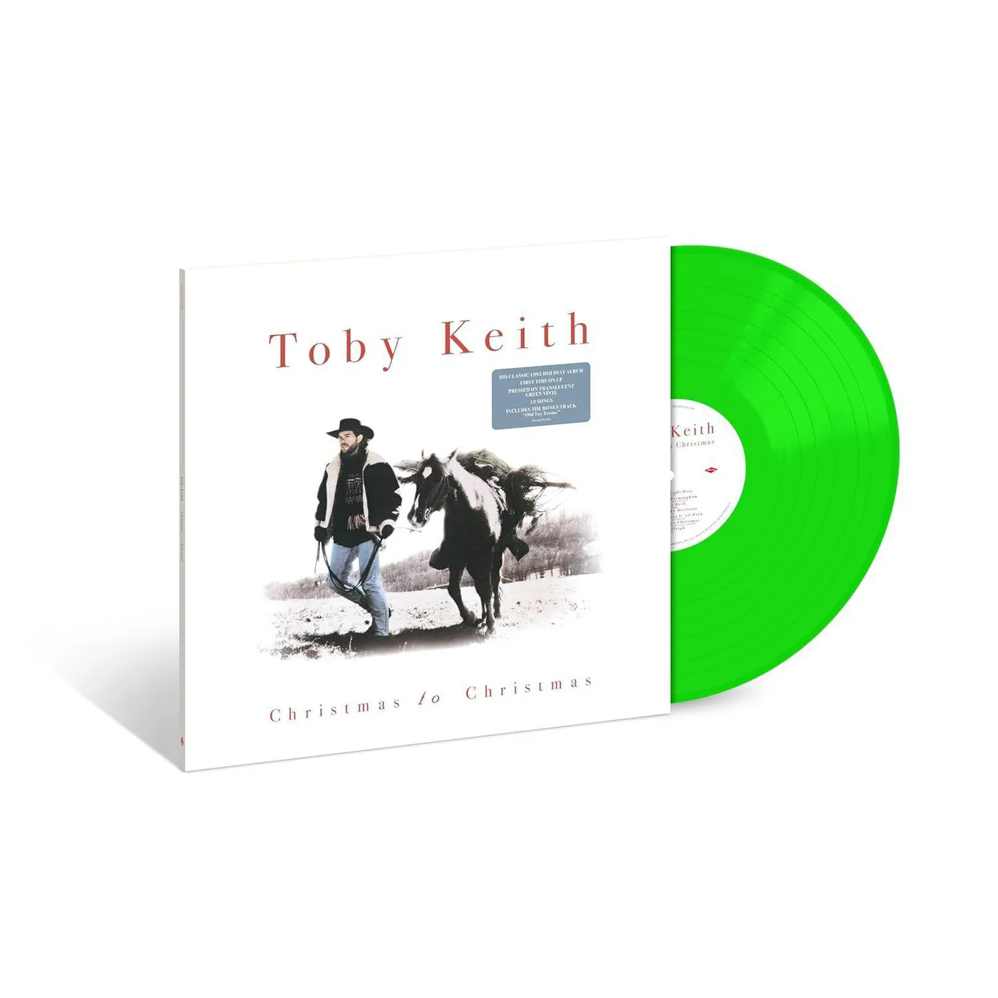 Toby Keith Christmas To Christmas (Translucent Green) Vinyl Record