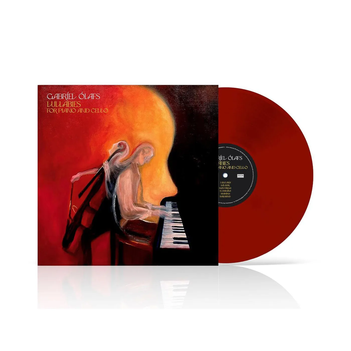 Gabriel Olafs Lullabies For Piano & Cello (Translucent Ruby) Vinyl Record