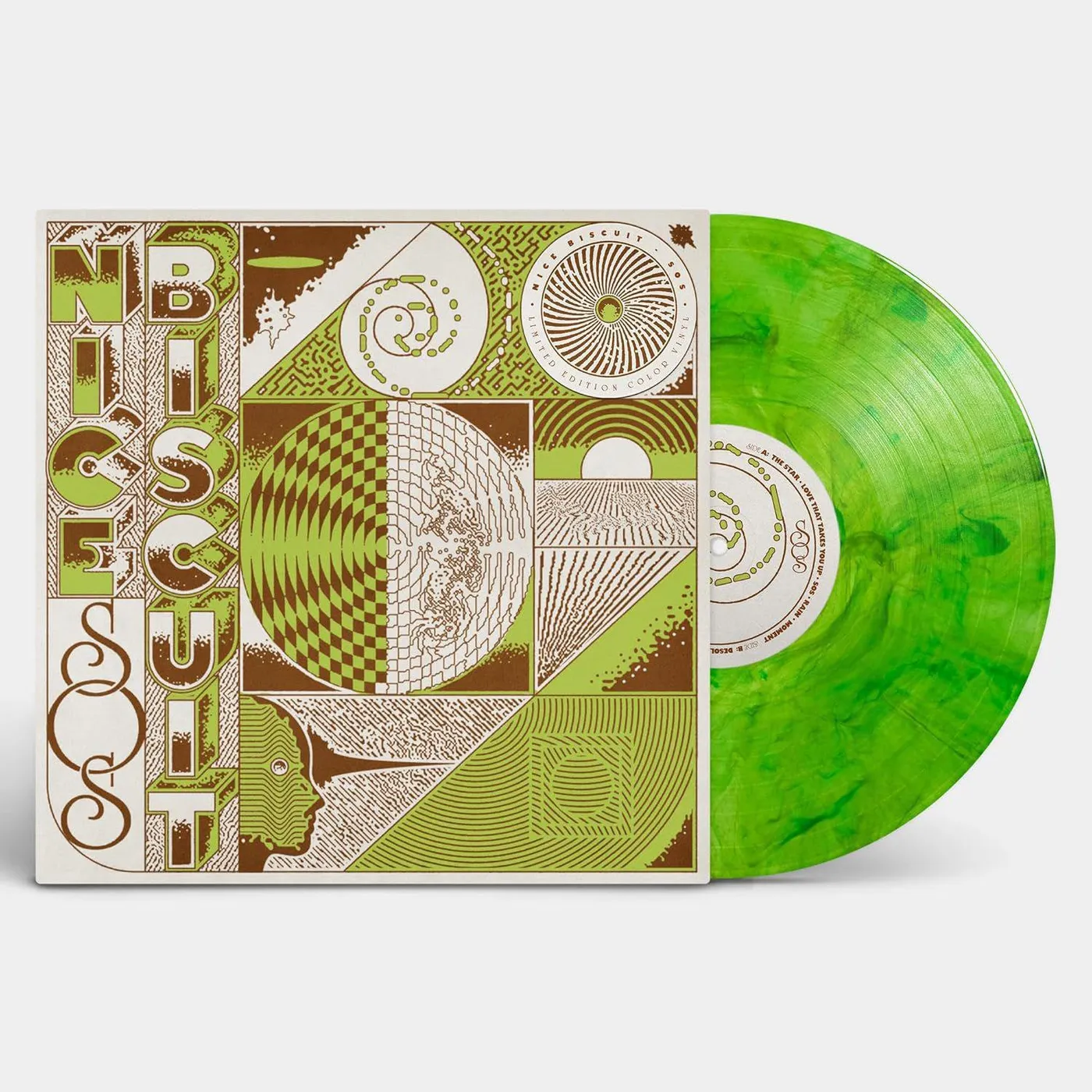Nice Biscuit Sos (Green Galaxy) Vinyl Record