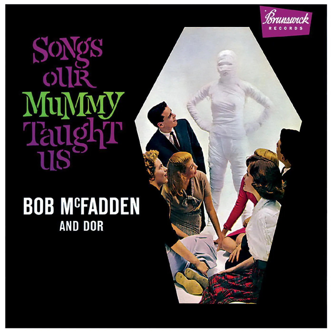 Bob Mcfadden & Dor Songs Our Mummy Taught Us (Clear With Orange Pumpkin Swirl) Vinyl Record
