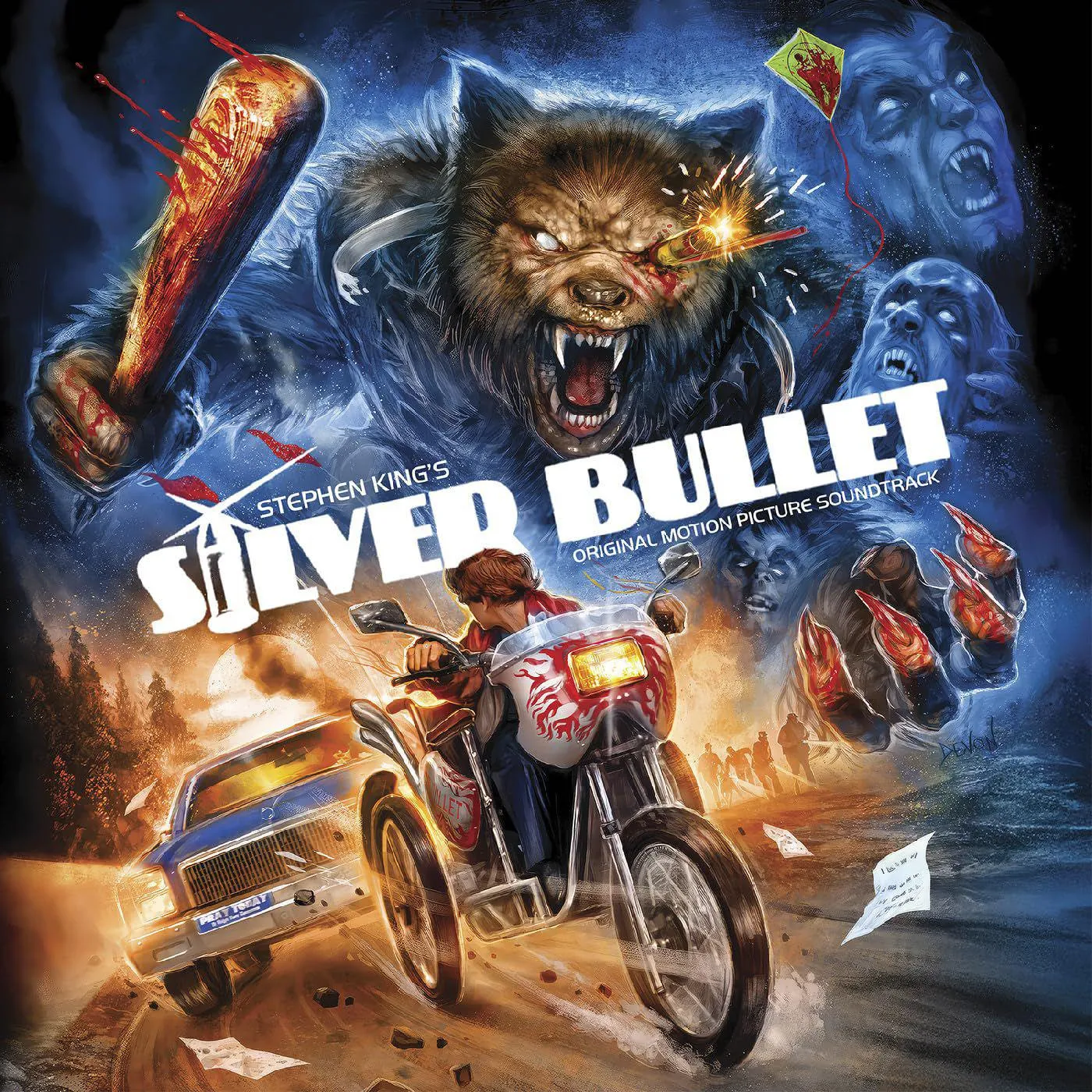 Jay Chattaway Stephen King's Silver Bullet--original Soundtrack (Scarlet & Gray Silver Bullet) Vinyl Record