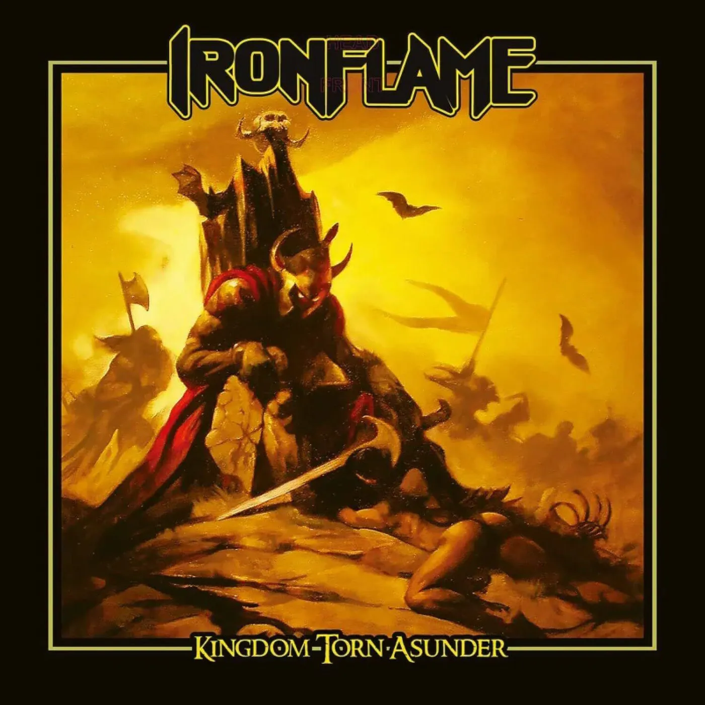IRONFLAME Kingdom Torn Asunder (Galaxy) Vinyl Record