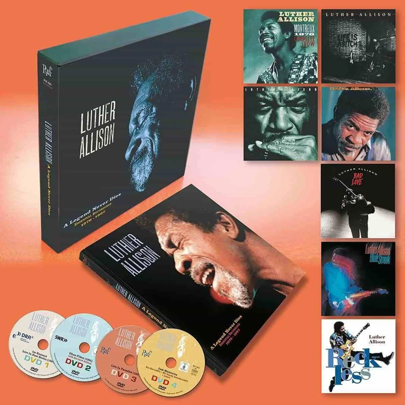 Luther Allison A LEGEND NEVER DIES ESSENTIAL RECORDINGS 1976-1997 Vinyl Record Box Set