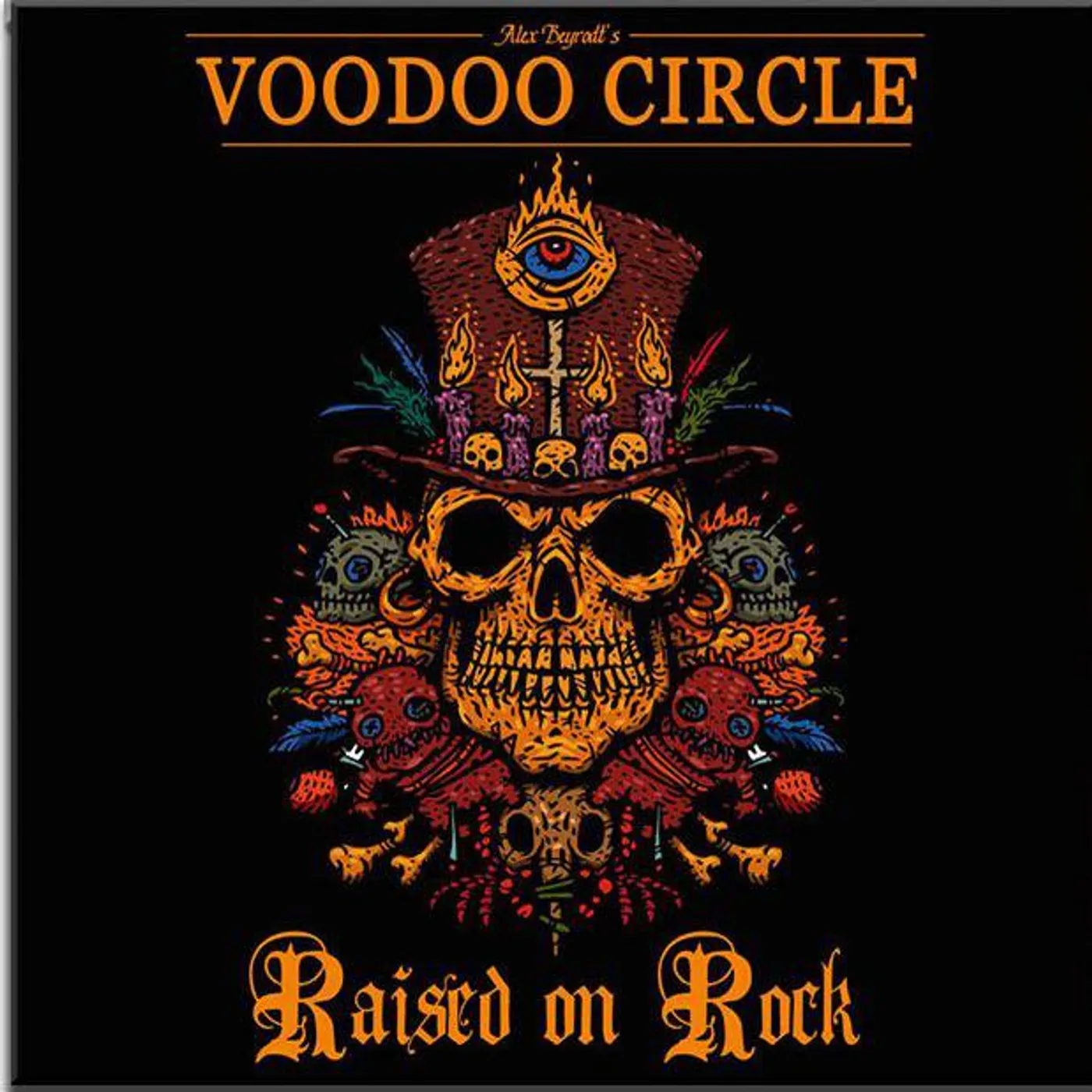 Voodoo Circle RAISED ON ROCK (CLEAR GREEN VINYL) Vinyl Record