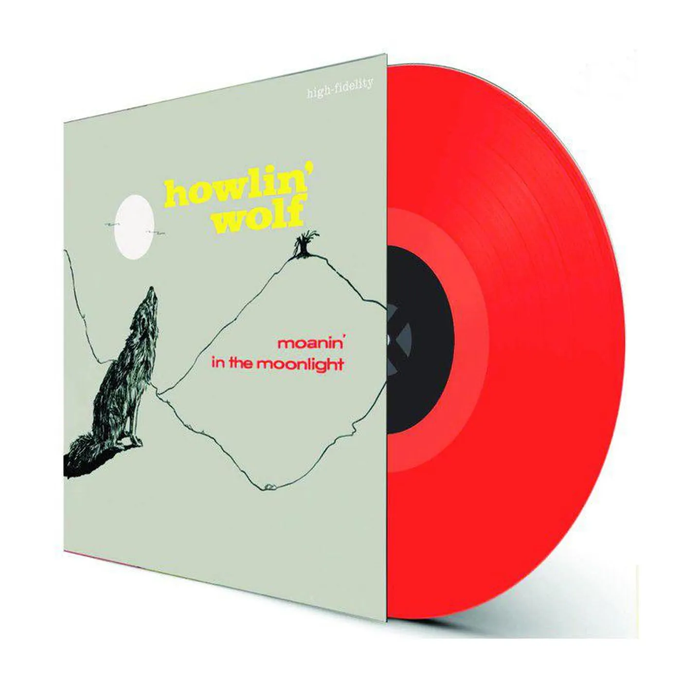 Howlin' Wolf Moanin In The Moonlight Red Vinyl Record - Limited Edition, 180 Gram Pressing
