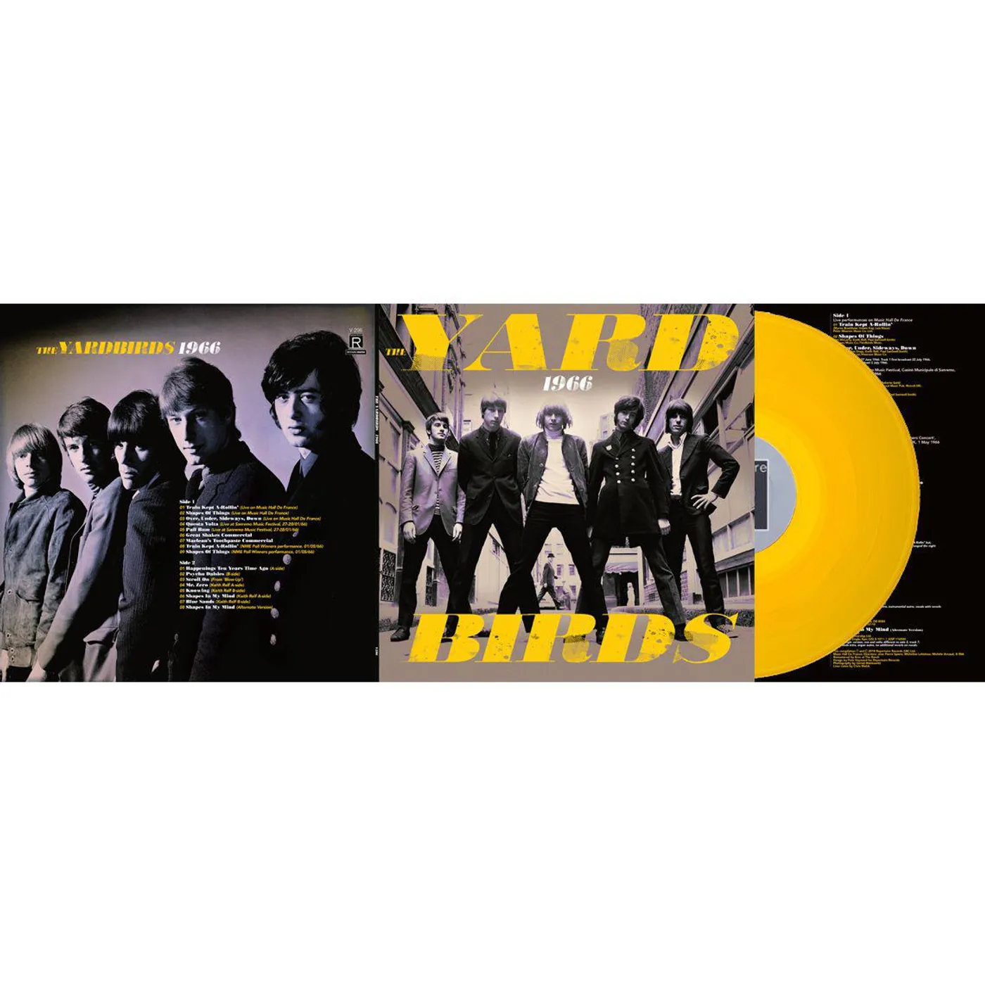 The Yardbirds 1966: Live & Rare - Limited Edition Orange Colored Vinyl Record