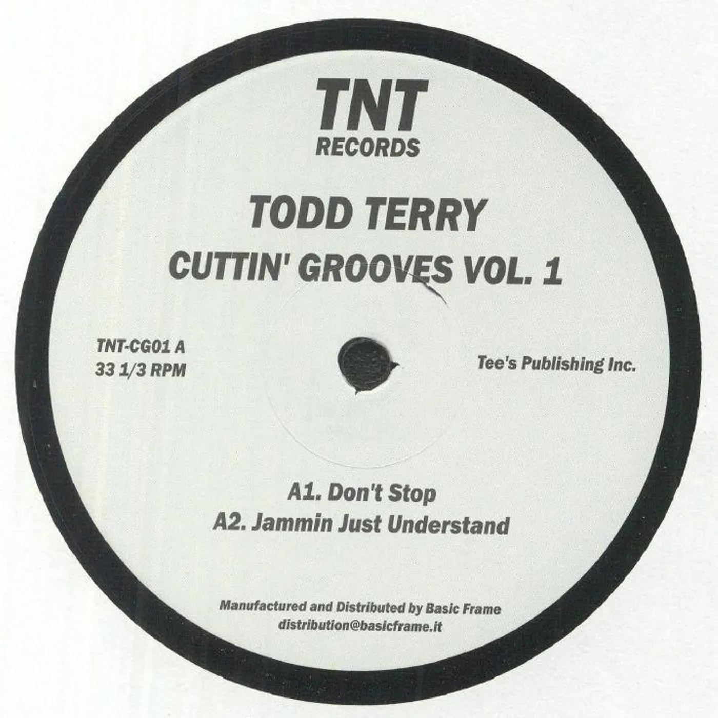 Todd Terry CUTTIN GROOVES VOL 1 Vinyl Record