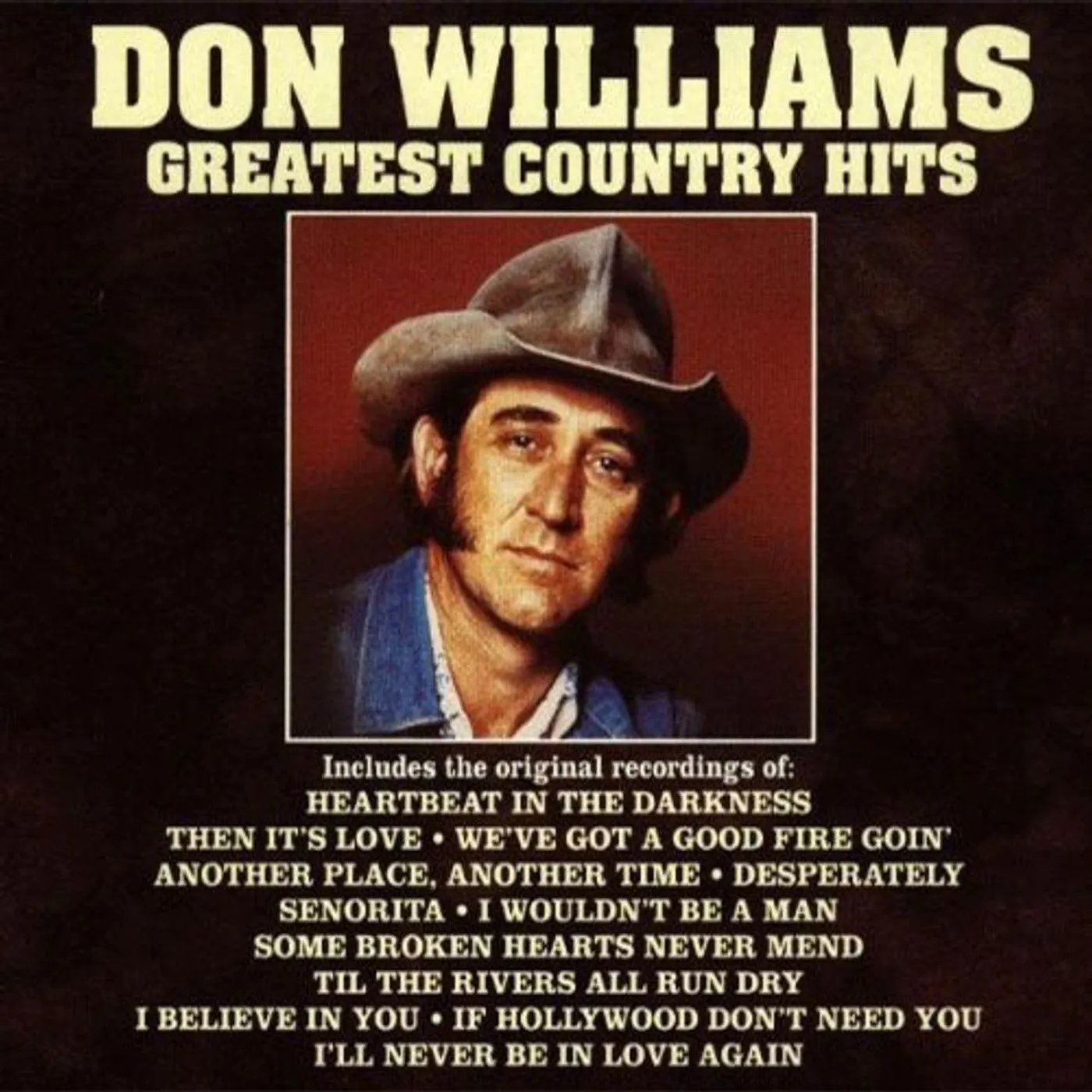 Don Williams Greatest Country Hits Vinyl Record