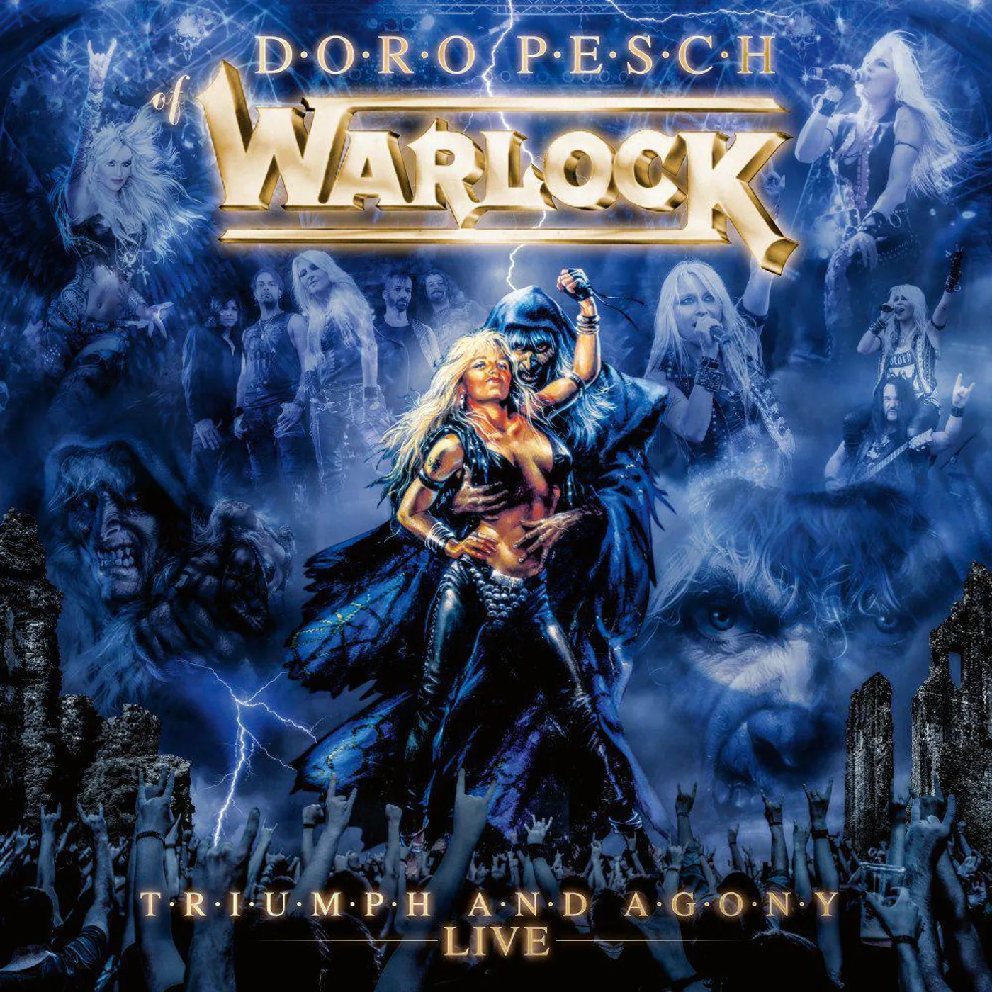 Doro Warlock - Triumph & Agony Live - Clear Blue Vinyl Record