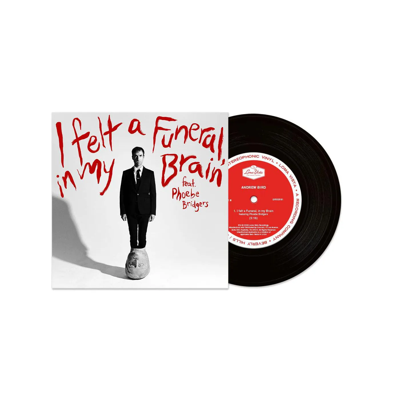 Andrew Bird I Felt A Funeral In My Brain (Feat Phoebe Bridgers/7") Vinyl Record
