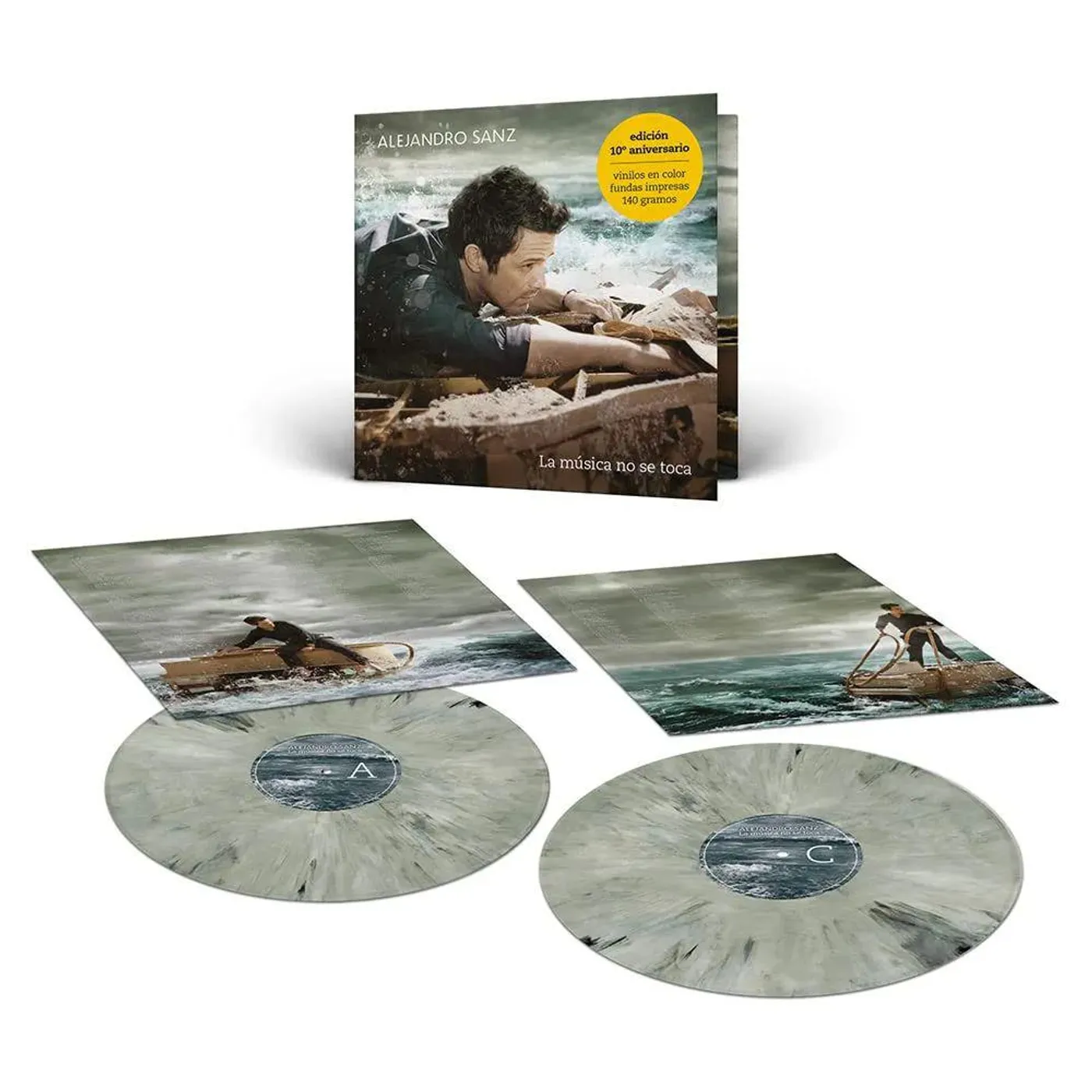 Alejandro Sanz 10 Aniversario La Musica No Se Toca Vinyl Record