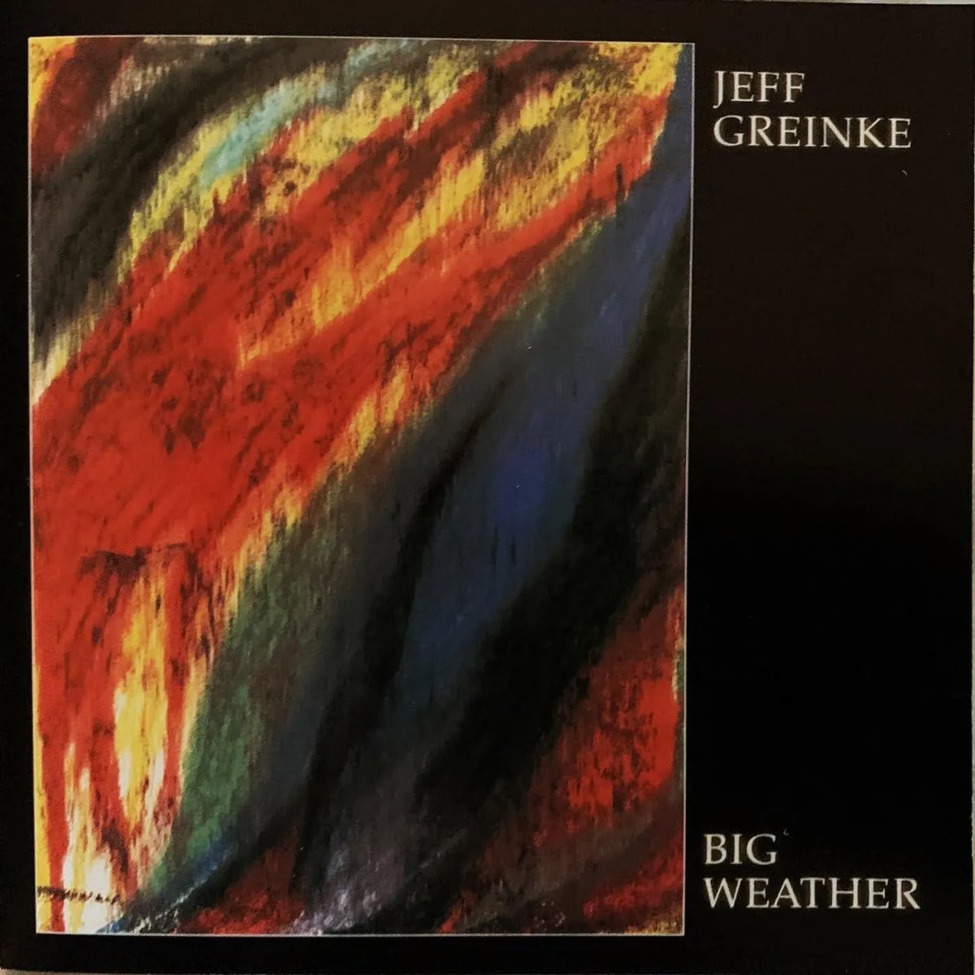 Jeff Greinke BIG WEATHER Vinyl Record